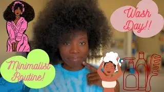 Trying the Viral Cardi B Hair Mask| Black Girl Minimalistic Wash Day Hair Care Routine