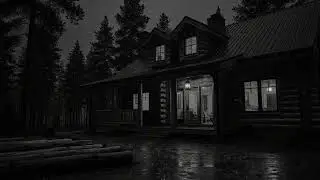 Heavy Rain and Thunderstorm Over Cabin Roof | Deep Sleep Ambience for Insomnia Relief