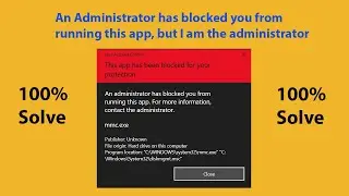 APP did not Install An Administrator has blocked