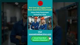 Red Seal 421A Red Seal Heavy Duty Equipment Technician Exam Prep Red Seal 421A Exam  #redseal