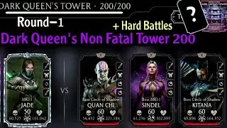 Dark Queen's Non Fatal Tower Bosses 200 & Hard Battles Fights + Reward (720p60)
