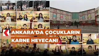 Ankara&rsquo;da &ccedil;ocukların karne heyecanı
