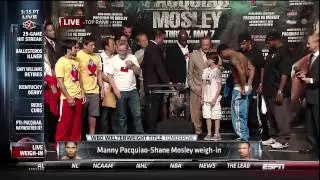 Manny Pacquiao vs Shane Mosley Weigh-In