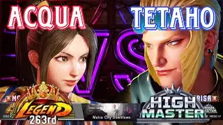 SF6 💥 ACQUA ( Mai ) Tetaho ( Marisa ) High Level Gameplay