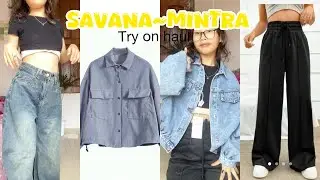 Savana & mintra haul🎀/jeans/jacket /skin-craft & ravel review🎀