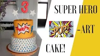 Super Hero Comic Cake (Pop-Art)