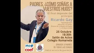 Charla Apa 2023-10-25 Ricardo Gay - Cómo soñáis a vuestros hijos
