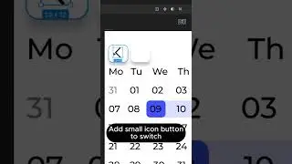 Calendar date picker  #figma #uiux #typography #motivation #aesthetic #uidesign