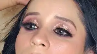 5 mint me hone wala glittery eye look #eyemakeup #easytips 