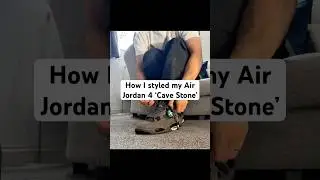 How I styled Air Jordan 4 &lsquo;Cave Stone&rsquo; #gifted #ad #style #fashion #sneakers #fashiontrends #reels