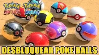 Pokemon Zafiro Alfa Rub&iacute; Omega: desbloquear Turno, acopio, malla, veloz, ocaso y buceo ball