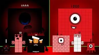 Uncannyblocks Band But Different nightmare (1-10-100-1K) VS Normal | Latest Version