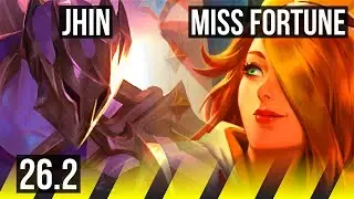 JHIN & Nautilus vs MISS FORTUNE & Blitzcrank (ADC) | 63K damage | KR Master | 26.2