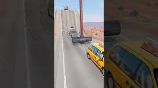 Cars & Overhead Truck vs Giant Hammer Crash - BeamNG.Drive
