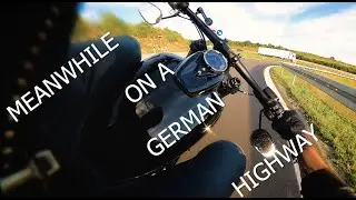 Soundcheck on my Custom Harley Davidson Softail Fatbob on german highway!😍🤤 | Bavarian Batze |