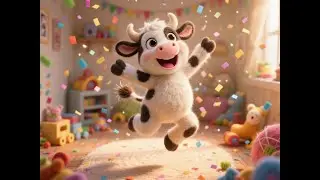 Lagu Anak-anak Belajar Berhitung Bersama Anak Sapi yang Lucu