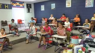 Augusta Prep Fifth Graders Sing a Song About Math in Class