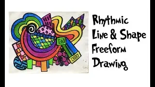 Rhythmic Line & Shape Freeform Drawing