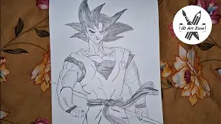 How To Draw Goku character in 10 min | Step-by-Step Anime Tutorial | Jd art Zone 