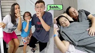 SAIMOS ESCONDIDOS DE CASA PARA O SHOPPING ENQUANTO MEUS PAIS DORMIAM 😳 (TROLLAGEM) Izia e Nildo