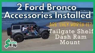 2 установки аксессуаров Ford Bronco (полка на заднюю дверь и крепление Ram)