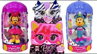 UNBOXING Disney Minnie Mouse & Purse Pets! 💖 Fashion Surprise & Magic Pets