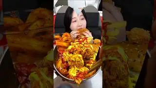 Epic Food Mukbang  Giant Burger, Fried Chicken & Loaded Fries#asmr#viral #eatingshow