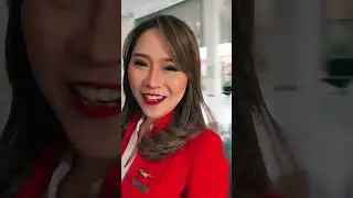 Air Asia Flight Attendant😍||#cabincrew #avation #youtubeshort #airasia