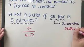 Express one number as a fraction of another Examples