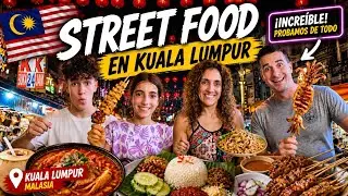 Como es el mercado de comida callejera de KUALA LUMPUR? En Familia
