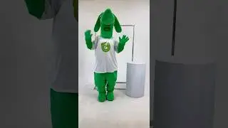 Green Yoga Dog Mascot Costume 🐶 | Branded Character for Events & Promotions ✅