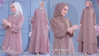60+ MODEL GAMIS TERBARU 2025 SIMPLE ELEGAN SET HIJAB