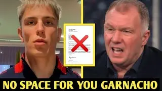 NO SPACE FOR YOU, GARNACHO! PAUL SCHOLES SAYS MANAGER AMORIM SHOULD REJECT GARNACHO'S APOLOGY