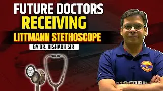 Future Doctors Receiving Littmann Stethoscope by Dr. Rishabh Choubey Sir