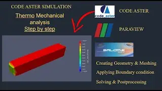 Thermo structural analysis step by step procedure using code aster|Salome meca tut |tutorial-84
