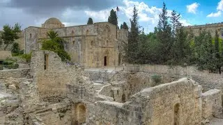 In this place Jesus miraculously healed a paralyzed man (John 5:1-16)-The Pool of Bethesda Jerusalem