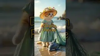 &ldquo;Cat Saves Dolphin in Danger! 🐱🐬 | Ocean Rescue Story #animaladventure #cat #animalrescue