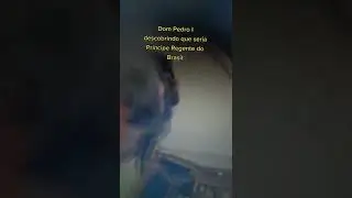 Dom Pedro I descobrindo que seria pr&iacute;ncipe regente.