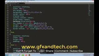 Glassmorphism Login Form HTML, CSS, CSS3 | GFX and TECH