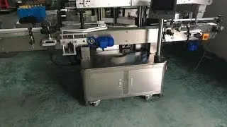 Automatic adhesive sticker labeling machine three sides vertical labeler машина этикетировочная
