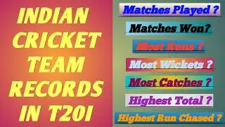 T20-Indian Cricket Team records |