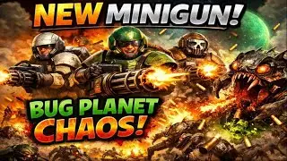 Unleashing the NEW Minigun on EVERYTHING 🤯 | Helldivers Co-Op Mayhem