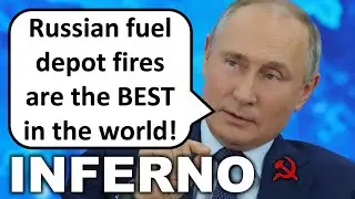 Пожар на российском нефтебазе продолжается уже седьмой день!