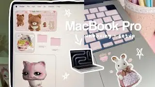 Распаковка, декорирование и настройка MacBook Pro M4 ⋆⭒˚｡⋆
