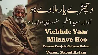 Vichhde Yaar Milaave Hoo | Saeed Aslam Poetry | Saeed Aslam Voice | Punjabi Poetry 
