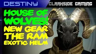 DESTINY - THE RAM - EXOTIC HOUSE OF WOLVES WARLOCK HELM