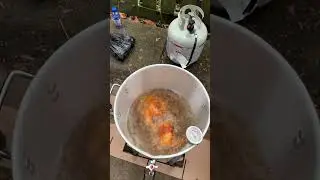 Deep fry Cornish hens