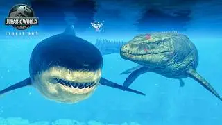 Megalodon vs Mosasaurus &ndash; The Most Insane Ocean Battle Ever! (Jurassic World Evolution 3)