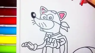 Dora the Explorer//Swiper/// Хитрый Лис //Coloring for children