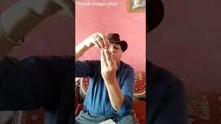 Coin balancing magic trick.